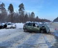 Устанавливаются обстоятельства ДТП в Медведевском районе